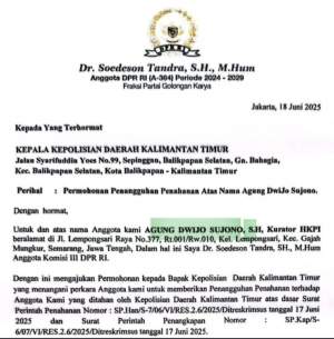 Surat Diduga Intervensi DPR RI ke Kepolisian Beredar di Media Sosial