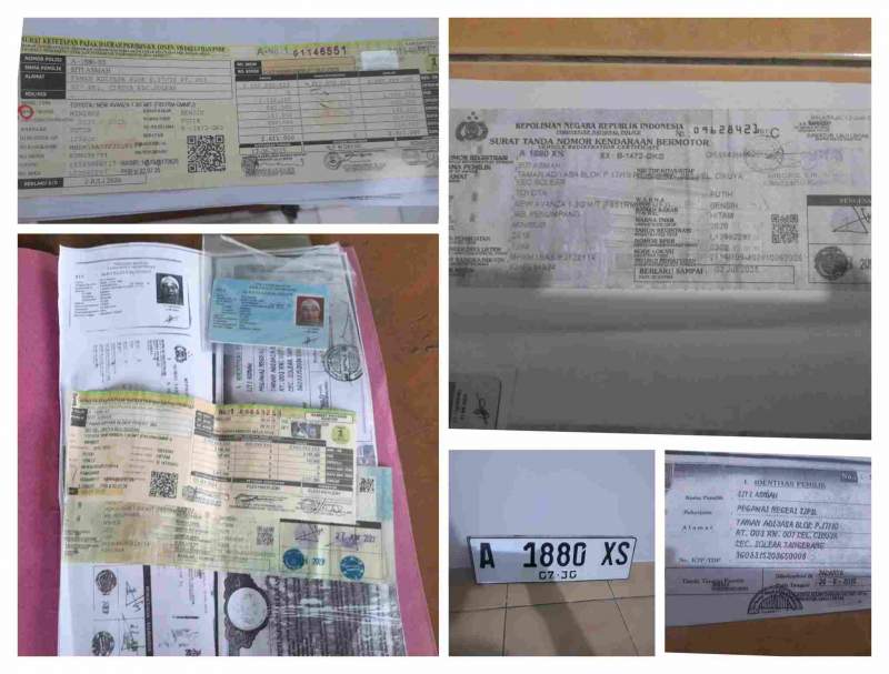 Harap Perhatian! Telah Hilang BPKB Asli Kendaraan Bermotor Jenis Toyota Avanza