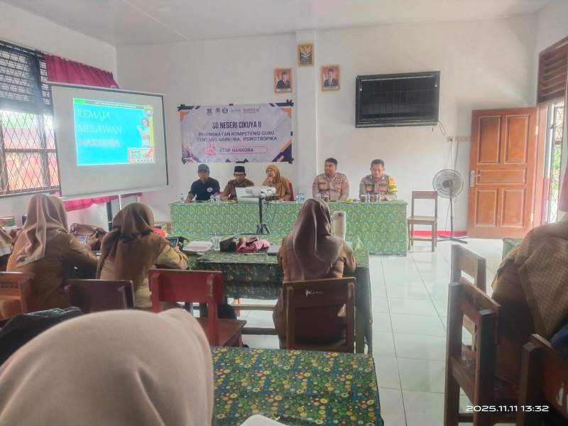 Perangi Narkoba, SDN Cikuya 2 Gelar Sosialisasi Bahaya Penyalahgunaan Narkoba di Kalangan Remaja