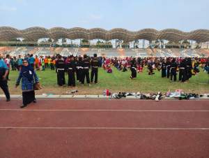 Menuju Rekor MURI, Ratusan Pesilat Cilik dan Remaja Matangkan Simulasi Kolosal di Stadion Benteng Reborn