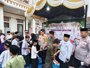 Kapolsek Cisoka Hadiri Santunan Anak Yatim Piatu dan Peringatan Nuzulul Quran
