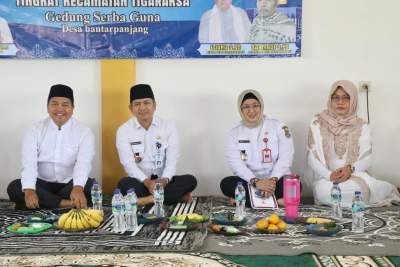 Wabup Intan Hadiri Pengajian Ulama dan Umaro Sekaligus Resmikan Gedung Serba Guna Desa Bantar Panjang Kecamatan Tigaraksa