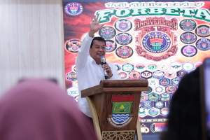 Hadiri HUT FORBETA, Bupati Tangerang Tegaskan Kepedulian kepada Ojol Sebagai Penggerak Ekonomi dan Bantu Mobilitas Warga