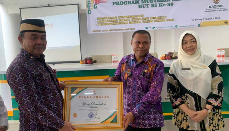 Sekda Tangerang Apresiasi Baznas dalam Acara Baznas Award dan Pendistribusian Modal UMKM