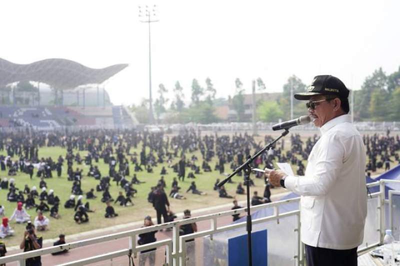 Peragakan Jurus Silat Bersama 5.000 Pelajar, Sachrudin Gaungkan Pelestarian Budaya di Kota Tangerang