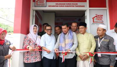 Bupati Tangerang Resmikan Koperasi Kelurahan Merah Putih Curug Kulon