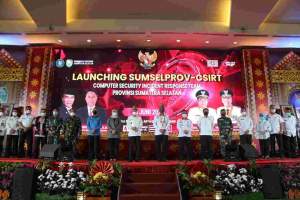 Plh Bupati OKU Hadiri Acara Launching Sumselprov-csirt Tahun 2021