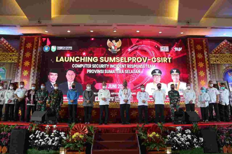 Plh Bupati OKU Hadiri Acara Launching Sumselprov-csirt Tahun 2021