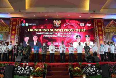 Plh Bupati OKU Hadiri Acara Launching Sumselprov-csirt Tahun 2021
