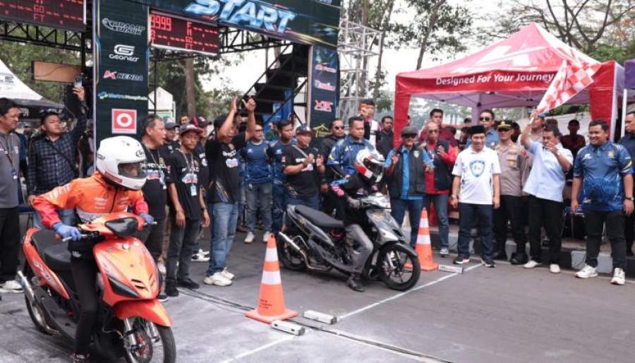 Hadiri KNPI Drag Bike, Bupati Tangerang Dorong Anak Muda Tinggalkan Balap Liar