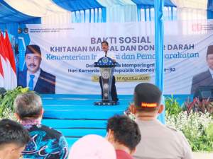 Menimipas RI dan Pemkab Tangerang Salurkan 5.000 Paket Bansos untuk Warga Jambe