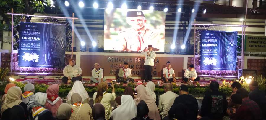 Wali Kota Tangerang Hadiri Tahlilan 7 Hari Tokoh Pramuka Herman Sulistyo, Dedikasinya Dikenang Sepanjang Masa