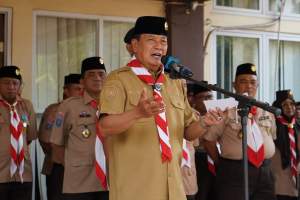 Bupati Maesyal Lepas Kontingen Jambore Nasional XII, Pramuka Kabupaten Tangerang Diminta Bawa Nama Baik Daerah