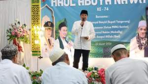 Bupati Hadiri Haul Ke-74 Abuya Nawawi Di Desa Suradita Cisauk