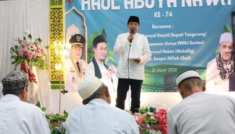 Bupati Hadiri Haul Ke-74 Abuya Nawawi Di Desa Suradita Cisauk