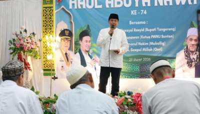 Bupati Hadiri Haul Ke-74 Abuya Nawawi Di Desa Suradita Cisauk