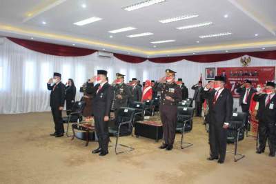 Pemkab OKU Hadiri Peringatan ke-76 Kemerdekaan RI Secara  Virtual dari Istana Negara Jakarta