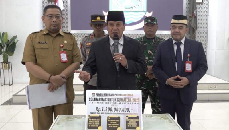 Pemkab Tangerang Kembali Salurkan Bantuan Rp1,2 Miliar untuk Korban Bencana Sumatera