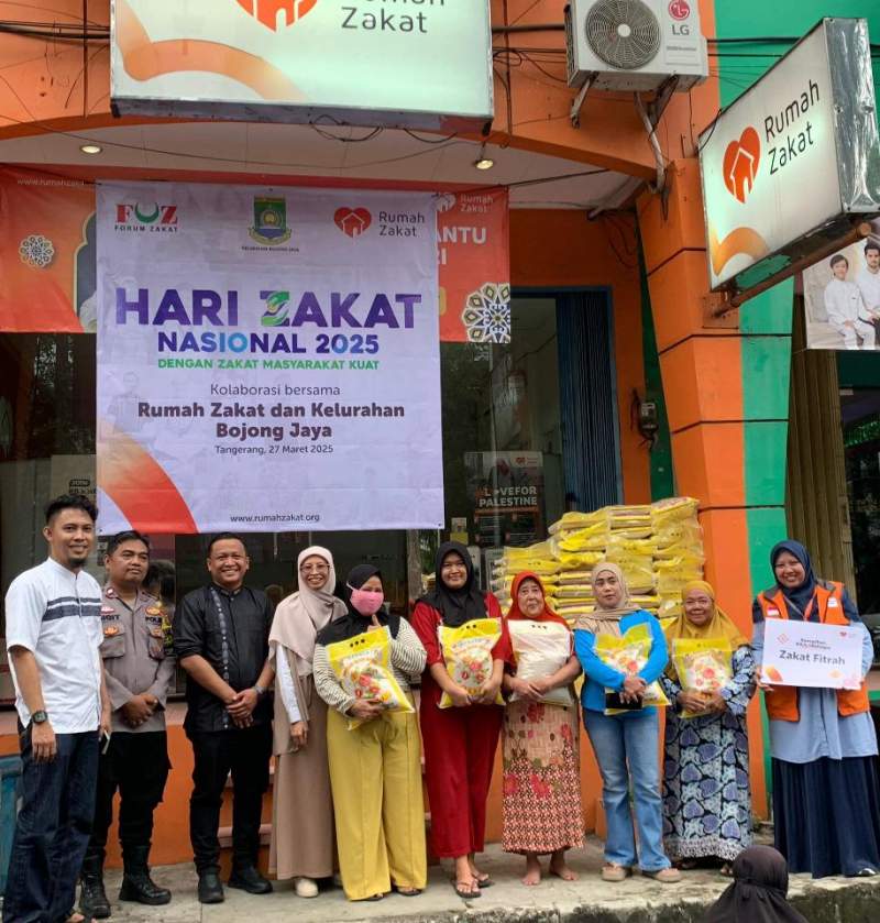 Rumah Zakat Tangerang Salurkan 500 kg Beras Zakat Fitrah