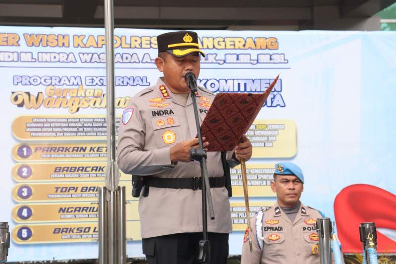 Polresta Tangerang Gelar Sertijab Kabag, Kasat, dan Kapolsek, Ini Daftarnya