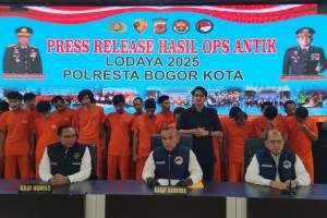 10 Hari Operasi Antik Lodaya, Polresta Bogor Kota Amankan 22 Tersangka Narkoba