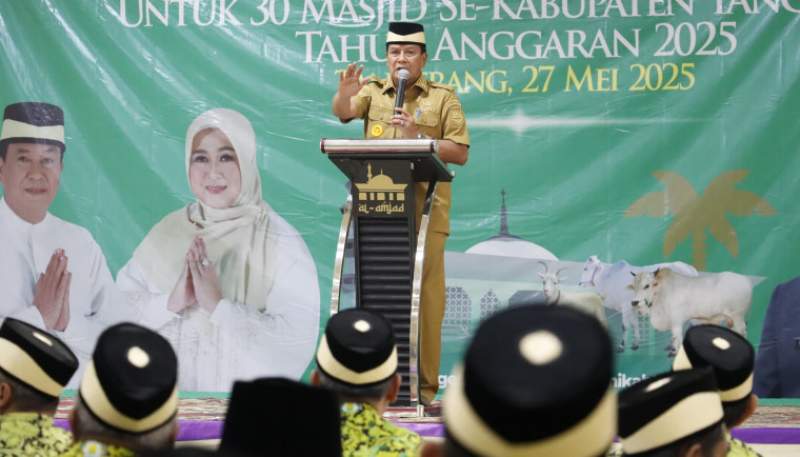 Perkuat Solidaritas, Pemkab Tangerang Sumbang 30 Sapi Kurban untuk Masyarakat