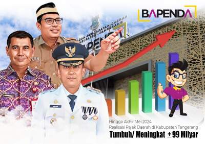 Pj Bupati Tangerang mampu Mendongkrak Pertumbuhan Realisasi Pajak Daerah Sebesar &plusmn; 99 Milyar pada periode bulan Januari - Mei