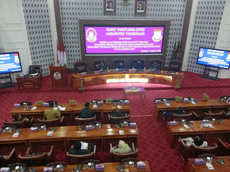 DPRD Kabupaten Tangerang Setujui Perubahan KUA-PPAS 2026, Belanja Daerah Tembus Rp9,43 Triliun