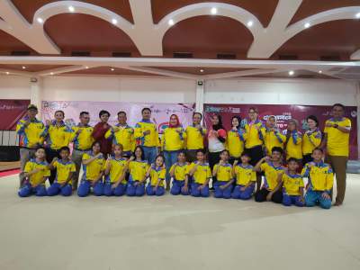 13 Atlet Senam Gymnastic Kota Tangerang Berangkat ke POPDA Banten 2026, Bidik Gelar Juara Umum