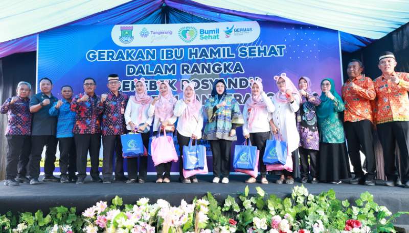Wabup Intan Canangkan Gerakan Ibu Hamil Gerebek Posyandu Kabupaten Tangerang