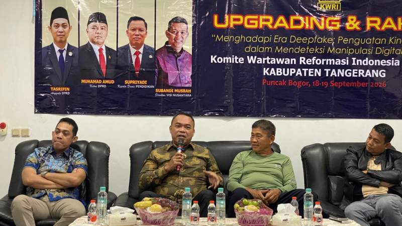 Raker KWRI Kabupaten Tangerang Bongkar Ancaman Deepfake, Wartawan Diminta Jadi Benteng Informasi