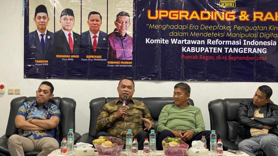 Raker KWRI Kabupaten Tangerang Bongkar Ancaman Deepfake, Wartawan Diminta Jadi Benteng Informasi
