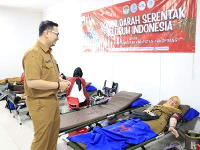 Peringati HUT Arsada ke-25, RSUD Tigaraksa Gelar Donor Darah Serentak