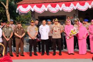 Rampak Bedug Sambut Kedatangan Kapolda Banten di Polresta Tangerang