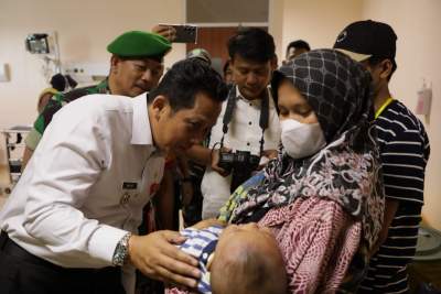 Pj Bupati Tangerang Tinjau Bakti Kesehatan Operasi Bibir Sumbing di RSUD Balaraja