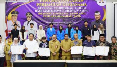 Pemkab Tangerang dan 26 Perguruan Tinggi Tandatangani Kerja Sama Beasiswa Tangerang Gemilang