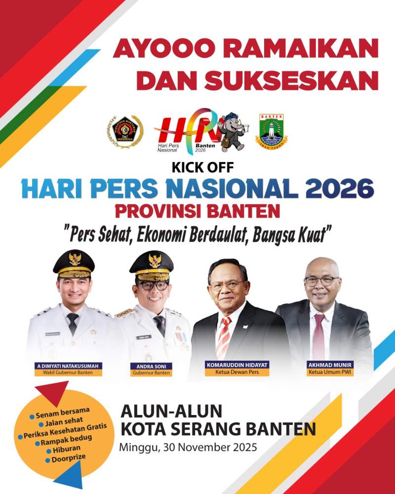 Ribuan Warga Siap Padati Kick Off HPN 2026 di Serang, Panitia Siapkan 3 Motor sebagai Doorprize