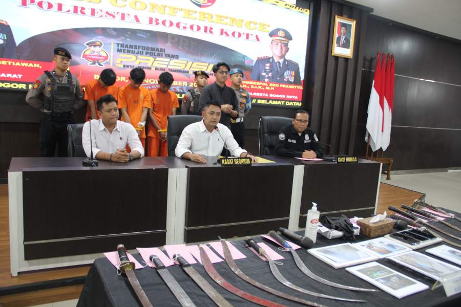 Tiga Remaja Ditetapkan Sebagai Tersangka Buntut Bentrokan di Jalan Darmais, Kota Bogor