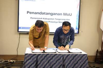 Bupati Tanda Tangani MoU 3 Sektor Prioritas dengan Universitas Prasetiya Mulya