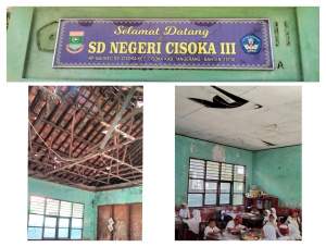 Ruang Kelas SDN Cisoka III Rusak Berat, Sekolah Harapkan Perhatian Pemda Tangerang