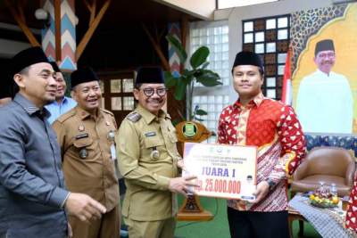 Prestasi MTQ Tahun 2026 Kota Tangerang meningkat, Walikota Tangerang, H Sachrudin Serahkan Bonus Rp 1 miliar
