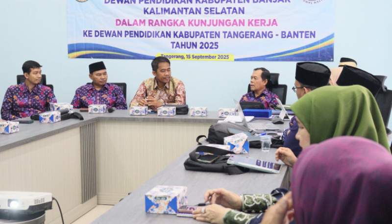 Dewan Pendidikan Kabupaten Tangerang Terima Kunjungan Kerja Kabupaten Banjar Guna Perkuat Sinergitas