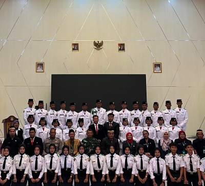 Nama Dan Asal Sekolah 24 Paskibraka Kecamatan Cisoka Yang Resmi Dikukuhkan
