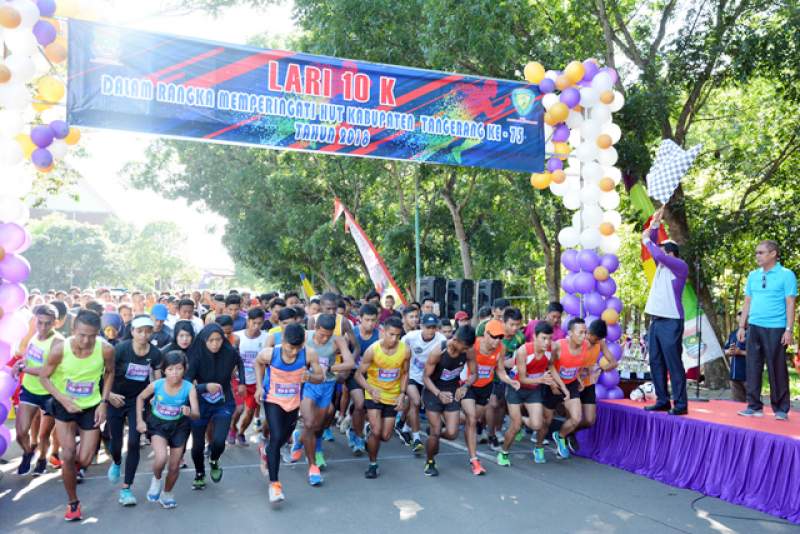 Sekda Kabupaten Tangerang Buka Lari Marathon 10K