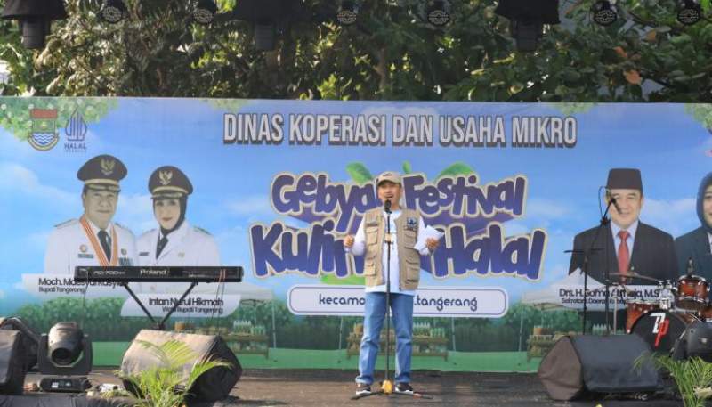 Festival Kuliner Halal Kab. Tangerang Sukses Digelar, UMKM Raup Omzet Rp500 Ribu Per Hari