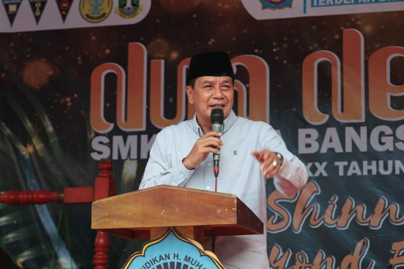 Bupati Tangerang Motivasi Lulusan SMK Gema Bangsa Siap Hadapi Dunia Kerja dan Tantangan Zaman
