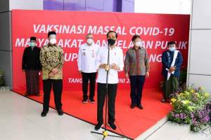 Presiden Jokowi Puji Pelaksanaan Vaksinasi Di Kabupaten Tangerang