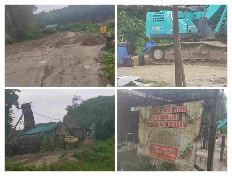 Diduga Tak Berizin dan Gunakan BBM Subsidi, Galian Pasir Ayak di Kampung Rancalutung Disoal