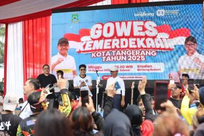 Ribuan Peserta Meriahkan Gowes Kemerdekaan 2025 Bersama Wali Kota Tangerang