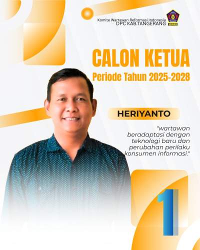 Sosok Heriyanto Penantang Petahana KWRI Tangerang